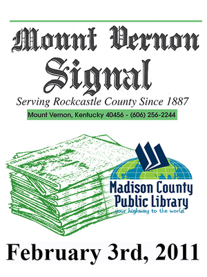 cover image of Mount Vernon Signal 02/03/2011